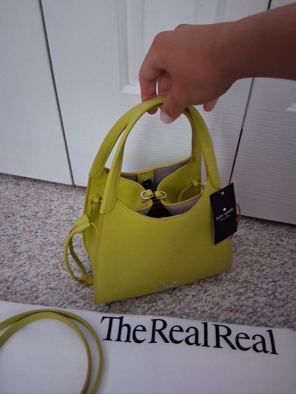 NWT! Kate Spade Pebbled Leather "Stash" Small Crossbody Satchel - Picture 9 of 15